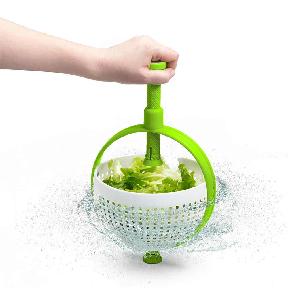3 Quart Large Capacity Salad Spinner 2 in 1 Salad Spinner Colander Strainer Collapsible Vegetable Washing Filter JT248